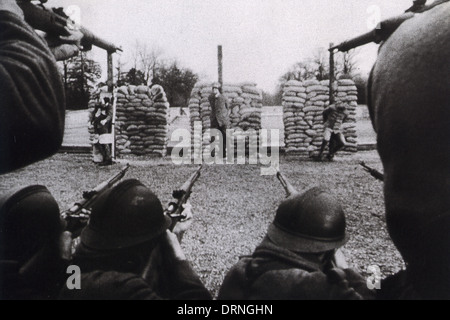 Wege der Herrlichkeit 1957 United Artists Film unter der Regie von Stanley Kubrick. Die Exekutionsszene. Stockfoto