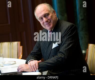 Berlin, Deutschland. 30. Januar 2014. Präsident des World Jewish Congress Ronald S. Lauder in Berlin, Deutschland, 30. Januar 2014. Foto: BRITTA PEDERSEN/Dpa/Alamy Live News Stockfoto