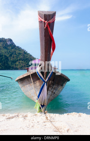 Hintergrund zu reisen. Traditionellen Longtail-Boote Stockfoto