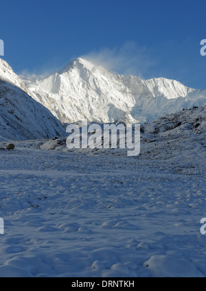 Die riesige Süd-ost Gesicht des Cho Oyu, des 6. höchsten Berges der Welt, als von gokyo gesehen Stockfoto