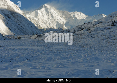 Die riesige Süd-ost Gesicht des Cho Oyu, des 6. höchsten Berges der Welt, als von gokyo gesehen Stockfoto