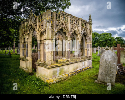 Rudston Mausoleum St. Oswald Kirche Filey, North Yorkshire Stockfoto