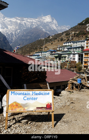 Einem lokalen Medizin Shop in Namche Bazaar, Nepal Stockfoto