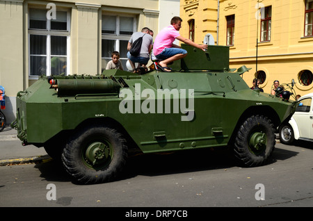 Oldtimer Fahrzeuge parade Szeged Ungarn Sommer 2013 Stockfoto