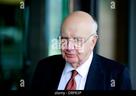 Ehemalige Vorsitzende der US Federal Reserve Paul Volcker Stockfoto