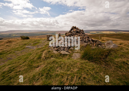 Lad-Gipfel am nördlichen Ende des Derwent Rand im Peak District National Park verloren. Stockfoto