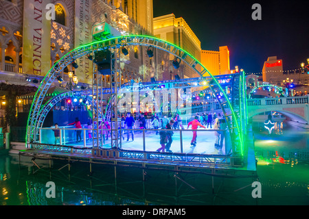 Eisbahn in der Nähe von the Venetian Resort Hotel in Las Vegas Stockfoto