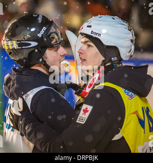 Bilodeau und Kingsbury ganz oben auf das podium Stockfoto