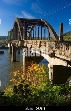 Umpqua River Bridge, Reedsport, Oregon Stockfoto