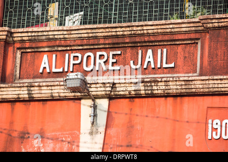 Alipore Gefängnis in Kalkutta, Indien, gebaut von den Briten, politische Gefangene während der Zeit der britischen Herrschaft über Indien zu halten. Stockfoto