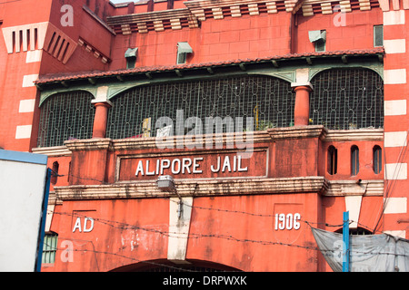 Alipore Gefängnis in Kalkutta, Indien, gebaut von den Briten, politische Gefangene während der Zeit der britischen Herrschaft über Indien zu halten. Stockfoto