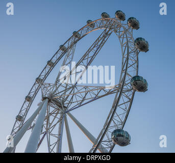 Das Melbourne Star-Riesenrad in der Waterfront City-Bezirk in den Docklands von Melbourne eröffnet 23.12.2013 Stockfoto