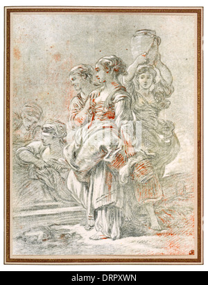 Francois Boucher.  Die Rückkehr vom Markt Stockfoto