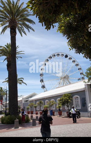 V & ein Rad der Waterfront in Kapstadt - Südafrika Stockfoto