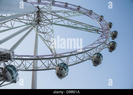 Das Melbourne Star-Riesenrad in der Waterfront City-Bezirk in den Docklands von Melbourne eröffnet 23.12.2013 Riesenrad Stockfoto