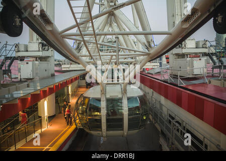 Das Melbourne Star-Riesenrad in der Waterfront City-Bezirk in den Docklands von Melbourne eröffnet 23.12.2013 Stockfoto