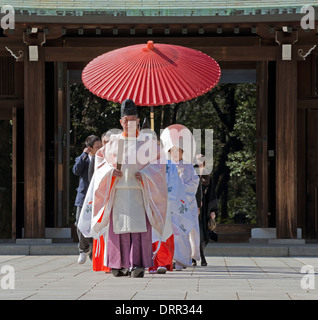 Shinto Hochzeit Prozession, Tokyo, Japan Stockfoto