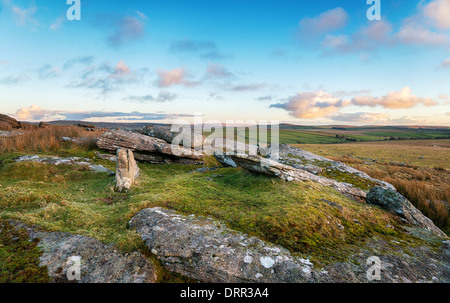 Ein Blick über Bodmin Moor von Alext Tor in Cornwall Stockfoto