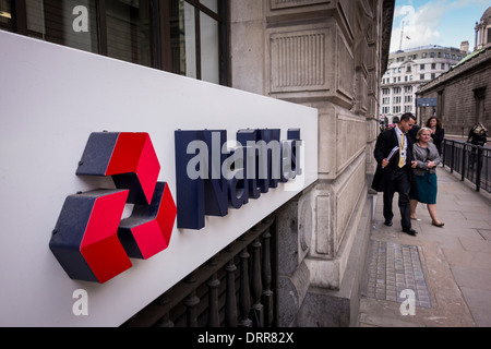 Natwest Bank Zeichen, London, UK Stockfoto