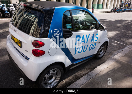 Car2go Carsharing-Services, London, UK Stockfoto