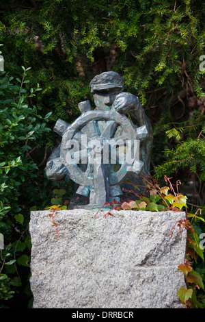 Scuplture De Schipper Künstlers Joris Baudion in Walsrode, Lüneburg Heath / Lunenburg Heathland, Niedersachsen, Deutschland Stockfoto