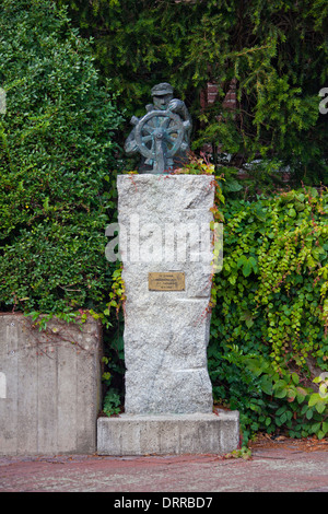 Scuplture De Schipper Künstlers Joris Baudion in Walsrode, Lüneburg Heath / Lunenburg Heathland, Niedersachsen, Deutschland Stockfoto