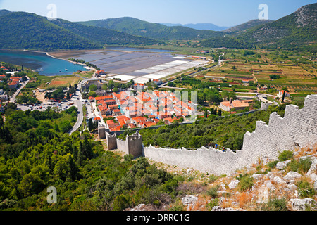 Ston, Dalmatien, Kroatien. Stockfoto