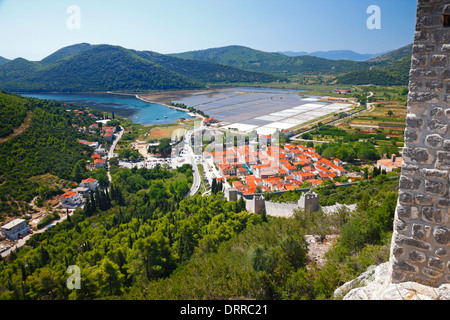 Ston, Dalmatien, Kroatien. Stockfoto