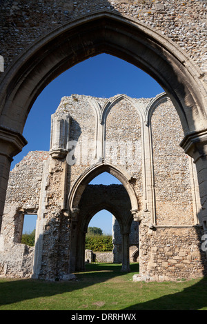 Die Ruinen von Creake Abbey, North Creake, Norfolk Stockfoto