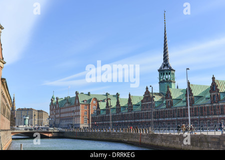 Alte Börse Gebäude in Kopenhagen, Dänemark. Stockfoto