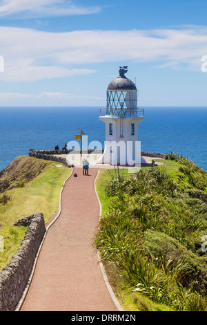 Leuchtturm von Cape Reinga, Northland, Neuseeland. Stockfoto