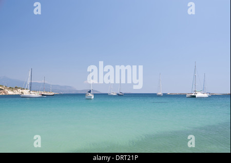 Segelboote auf Samos Stockfoto