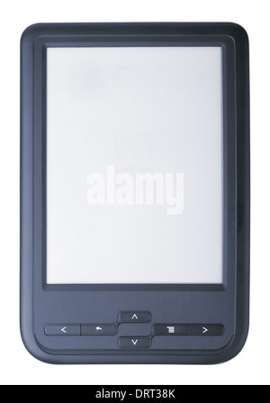 E-Book auf einem weißen Hintergrund Stockfoto