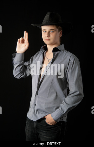 Porträt des jungen Mannes. Stockfoto