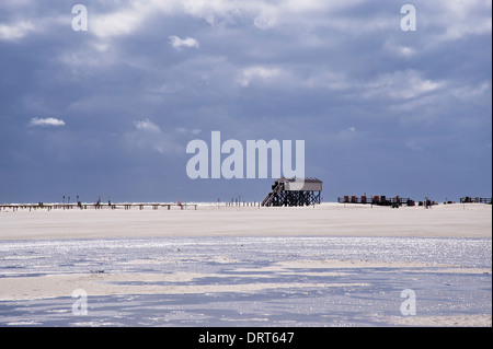 Strand von St. Peter-Ording Stockfoto