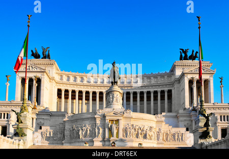 Blick auf das Monumento Nazionale eine Vittorio Emanuele II in Rom, Italien Stockfoto