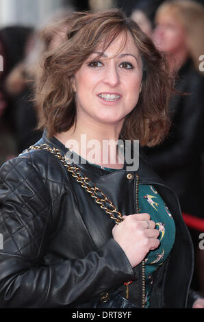 London, UK, 1. Februar 2014 Natalie Cassidy kommt für die VIP Gala Screening von "Herr Peabody & Sherman 3D" Vue Kino, Leicester Square, London Foto: MRP Credit: MRP/Alamy Live News Stockfoto