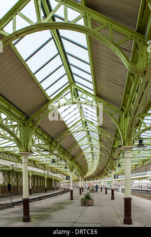 Wemyss Bay Rail Station, Plattformen, Inverclyde, Schottland Stockfoto