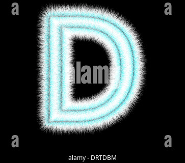 Symbol würde "aus Wolle auf einem schwarzen Hintergrund Stockfoto