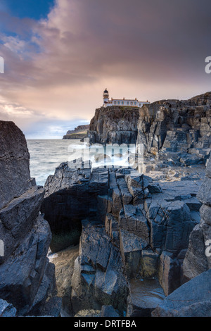 Landschaftlich Point Lighthouse, Isle Of Skye, innere Hebriden, Schottland, UK, Europa. Stockfoto