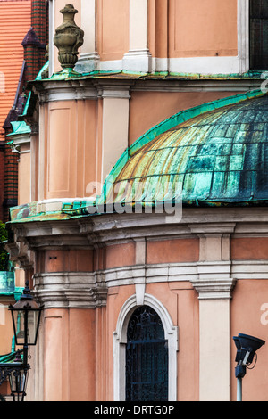 Detail von der Rückseite der Kathedrale St. Johannes des Täufers in Breslau. Stockfoto