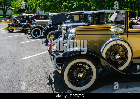 Ford Modell A, Oldtimer Show, Armstrong Straße, Altstadt Fairfax, Virginia Stockfoto