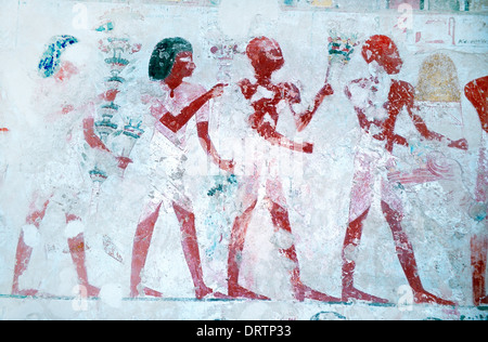 Luxor Ägypten Tal des Adligen Grabes von Menna Daily Life Book of the Dead Stockfoto