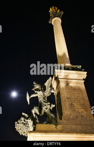 Die Mariensaule oder Marias Spalte (1638), Marienplatz, München, Deutschland. Stockfoto