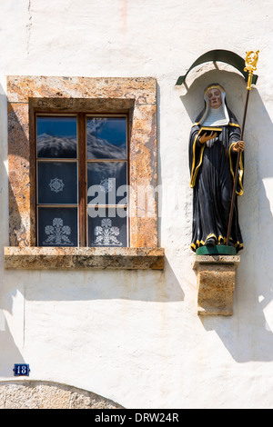 Kloster St. Johann, Baselgia San Jon, ein Benediktinerkloster in Müstair, Schweiz Stockfoto