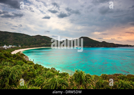 Aharen Strand auf der Insel Tokashiki, Okinawa, Japan. Stockfoto