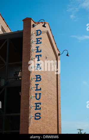 USA-Mississippi MS Miss Clarksdale Delta Blues Trail Musik Geschichte äußere des Delta Blues Museum Stockfoto