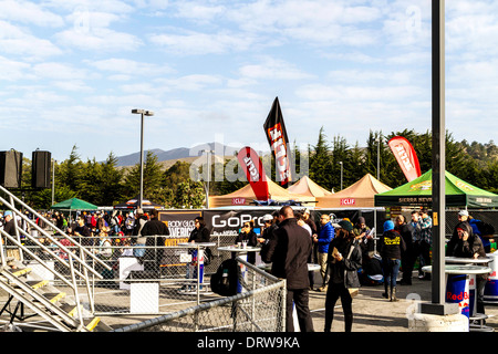 Szenen aus dem 2013 Mavericks Surf-Wettbewerb Stockfoto