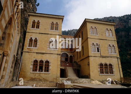 Libanon-St Antoine Mar Kozhaya Kloster Eingang Heilige Tal Stockfoto