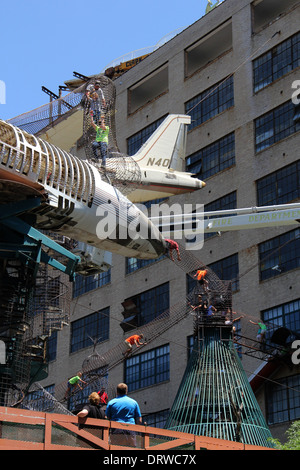 Museum der Stadt St. Louis Missouri aus repurposed Architektur- und industrielle Objekte hergestellt Stockfoto